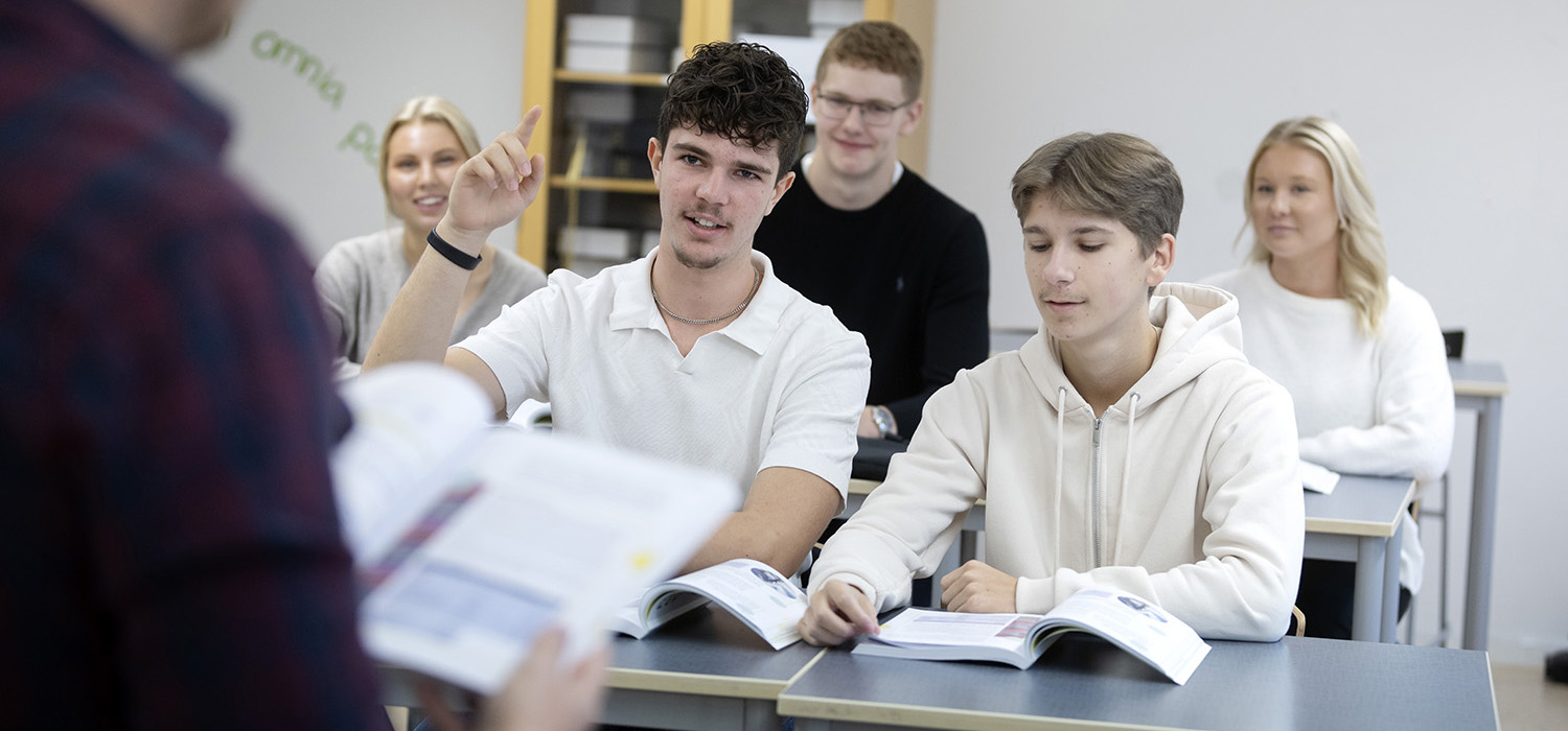 Bild på gymnasieelever.